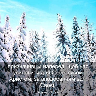 Picture 03 - ефесян 1:5 UKR - призначивши наперед, щоб - Bible Verse Picture