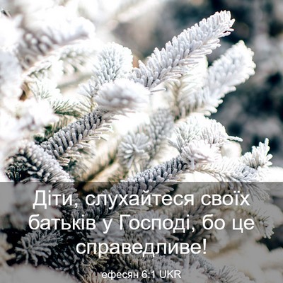 Picture 03 - ефесян 6:1 UKR - Діти, слухайтеся своїх - Bible Verse Picture