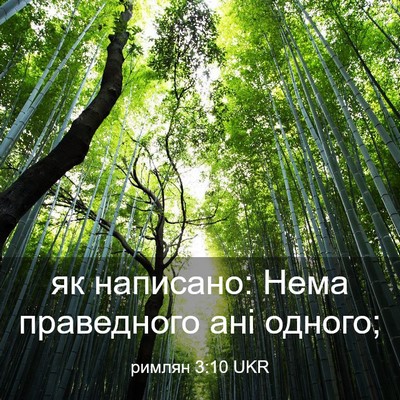 Picture 03 - римлян 3:10 UKR - як написано: Нема - Bible Verse Picture