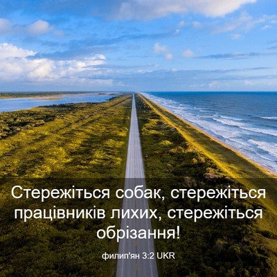 Picture 03 - филип'ян 3:2 UKR - Стережіться собак, - Bible Verse Picture