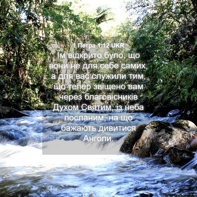 Picture 04 - 1 Петра 1:12 UKR - Їм відкрито було, що вони - Bible Verse Picture