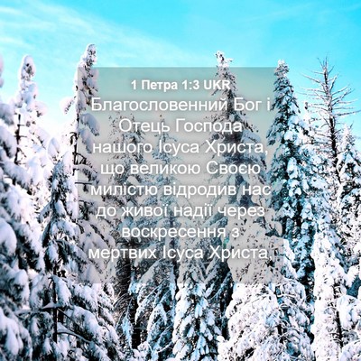 Picture 04 - 1 Петра 1:3 UKR - Благословенний Бог і Отець - Bible Verse Picture