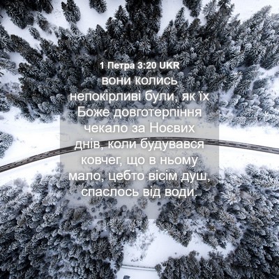 Picture 04 - 1 Петра 3:20 UKR - вони колись непокірливі - Bible Verse Picture
