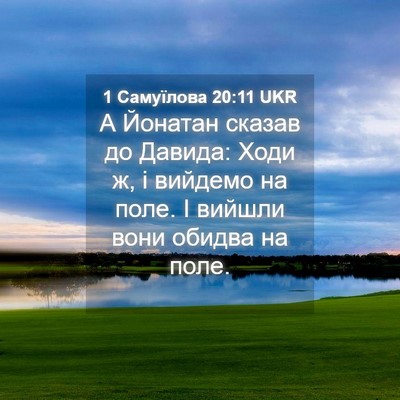 Picture 04 - 1 Самуїлова 20:11 UKR - А Йонатан сказав до Давида: - Bible Verse Picture