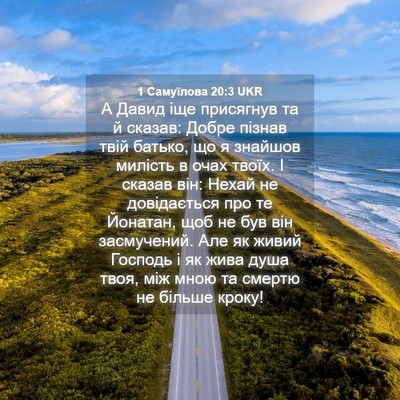 Picture 04 - 1 Самуїлова 20:3 UKR - А Давид іще присягнув та й - Bible Verse Picture