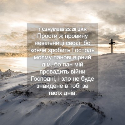 Picture 04 - 1 Самуїлова 25:28 UKR - Прости ж провину - Bible Verse Picture