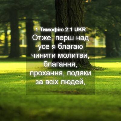 Picture 04 - 1 Тимофію 2:1 UKR - Отже, перш над усе я благаю - Bible Verse Picture
