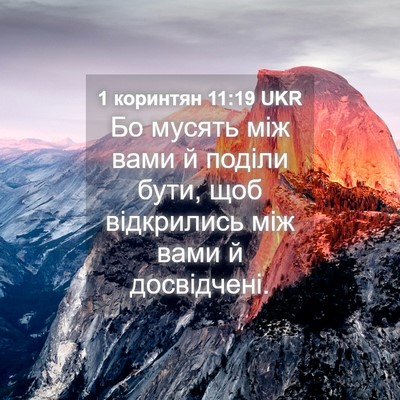 Picture 04 - 1 коринтян 11:19 UKR - Бо мусять між вами й поділи - Bible Verse Picture