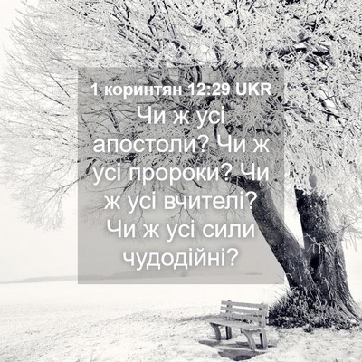 Picture 04 - 1 коринтян 12:29 UKR - Чи ж усі апостоли? Чи ж усі - Bible Verse Picture