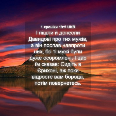 Picture 04 - 1 хроніки 19:5 UKR - І пішли й донесли Давидові - Bible Verse Picture