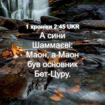 Picture 04 - 1 хроніки 2:45 UKR - А сини Шаммаєві: Маон, а - Bible Verse Picture