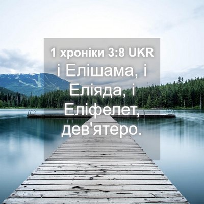 Picture 04 - 1 хроніки 3:8 UKR - і Елішама, і Еліяда, і - Bible Verse Picture