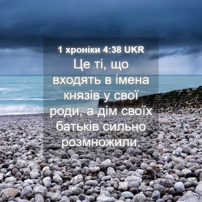 Picture 04 - 1 хроніки 4:38 UKR - Це ті, що входять в імена - Bible Verse Picture