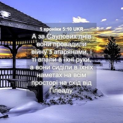 Picture 04 - 1 хроніки 5:10 UKR - А за Саулових днів вони - Bible Verse Picture