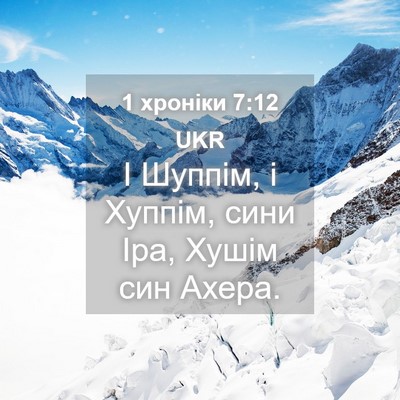 Picture 04 - 1 хроніки 7:12 UKR - І Шуппім, і Хуппім, сини - Bible Verse Picture
