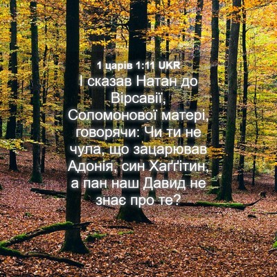 Picture 04 - 1 царів 1:11 UKR - І сказав Натан до Вірсавії, - Bible Verse Picture