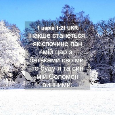 Picture 04 - 1 царів 1:21 UKR - Інакше станеться, як - Bible Verse Picture