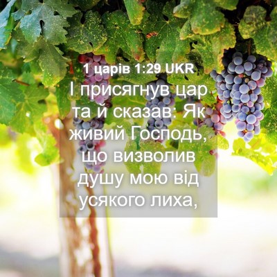 Picture 04 - 1 царів 1:29 UKR - І присягнув цар та й - Bible Verse Picture