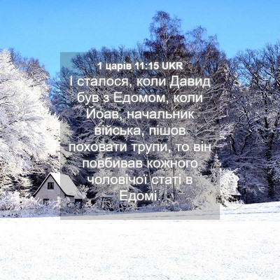 Picture 04 - 1 царів 11:15 UKR - І сталося, коли Давид був з - Bible Verse Picture