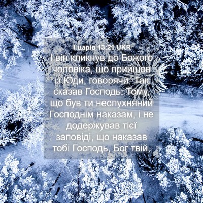 Picture 04 - 1 царів 13:21 UKR - І він кликнув до Божого - Bible Verse Picture