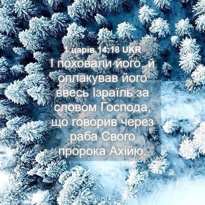 Picture 04 - 1 царів 14:18 UKR - І поховали його, й - Bible Verse Picture