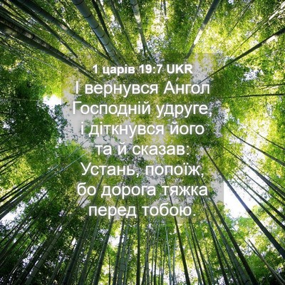 Picture 04 - 1 царів 19:7 UKR - І вернувся Ангол Господній - Bible Verse Picture