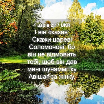 Picture 04 - 1 царів 2:17 UKR - І він сказав: Скажи цареві - Bible Verse Picture