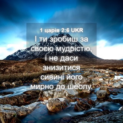 Picture 04 - 1 царів 2:6 UKR - І ти зробиш за своєю - Bible Verse Picture