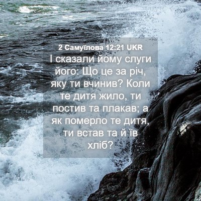 Picture 04 - 2 Самуїлова 12:21 UKR - І сказали йому слуги його: - Bible Verse Picture