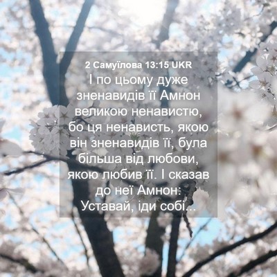 Picture 04 - 2 Самуїлова 13:15 UKR - І по цьому дуже зненавидів - Bible Verse Picture