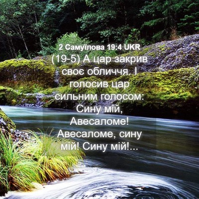 Picture 04 - 2 Самуїлова 19:4 UKR - (19-5) А цар закрив своє - Bible Verse Picture