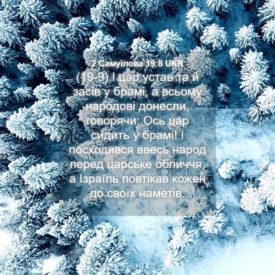 Picture 04 - 2 Самуїлова 19:8 UKR - (19-9) І цар устав та й засів у - Bible Verse Picture