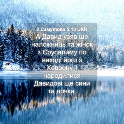 Picture 04 - 2 Самуїлова 5:13 UKR - А Давид узяв ще наложниць - Bible Verse Picture