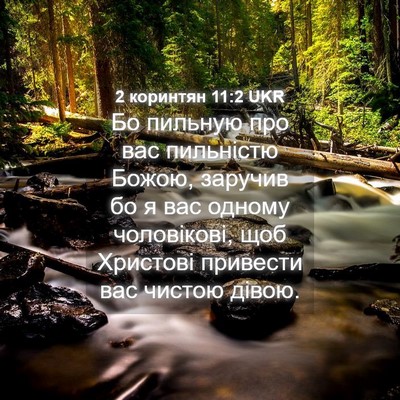 Picture 04 - 2 коринтян 11:2 UKR - Бо пильную про вас - Bible Verse Picture