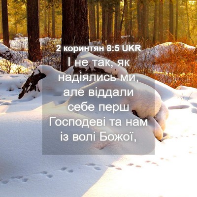 Picture 04 - 2 коринтян 8:5 UKR - І не так, як надіялись ми, - Bible Verse Picture