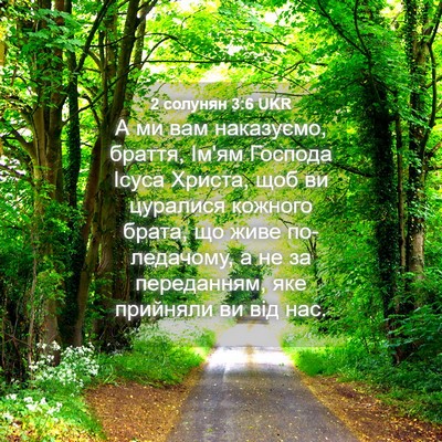 Picture 04 - 2 солунян 3:6 UKR - А ми вам наказуємо, браття, - Bible Verse Picture