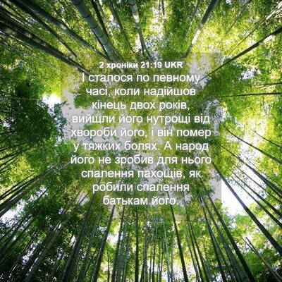 Picture 04 - 2 хроніки 21:19 UKR - І сталося по певному часі, - Bible Verse Picture