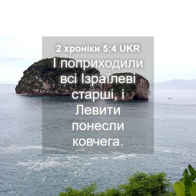 Picture 04 - 2 хроніки 5:4 UKR - І поприходили всі - Bible Verse Picture