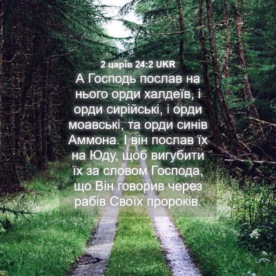 Picture 04 - 2 царів 24:2 UKR - А Господь послав на нього - Bible Verse Picture