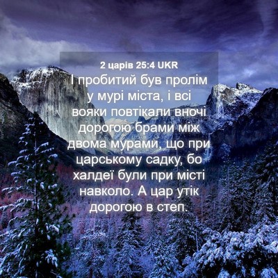 Picture 04 - 2 царів 25:4 UKR - І пробитий був пролім у - Bible Verse Picture