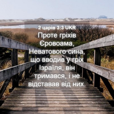 Picture 04 - 2 царів 3:3 UKR - Проте гріхів Єровоама, - Bible Verse Picture