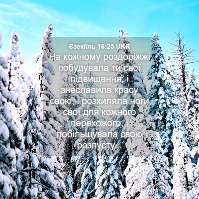 Picture 04 - Єзекіїль 16:25 UKR - На кожному роздоріжжі - Bible Verse Picture