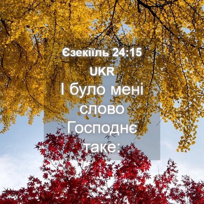 Picture 04 - Єзекіїль 24:15 UKR - І було мені слово Господнє - Bible Verse Picture