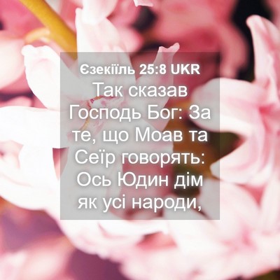 Picture 04 - Єзекіїль 25:8 UKR - Так сказав Господь Бог: За - Bible Verse Picture