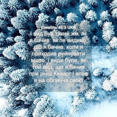 Picture 04 - Єзекіїль 43:3 UKR - І вид був такий же, як я - Bible Verse Picture