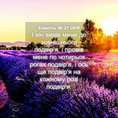 Picture 04 - Єзекіїль 46:21 UKR - І він вивів мене до - Bible Verse Picture