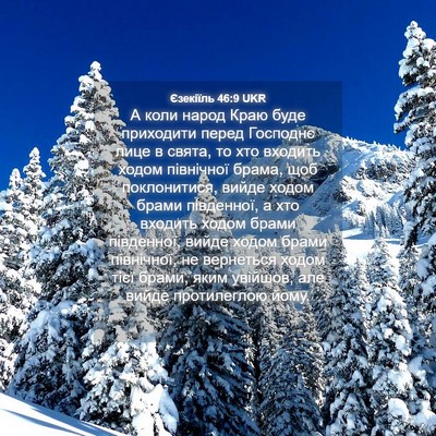 Picture 04 - Єзекіїль 46:9 UKR - А коли народ Краю буде - Bible Verse Picture