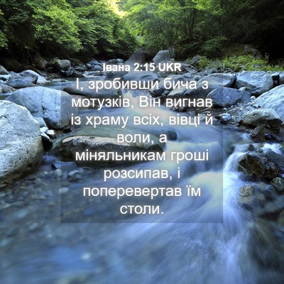 Picture 04 - Івана 2:15 UKR - І, зробивши бича з - Bible Verse Picture