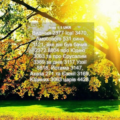 Picture 04 - Ісая 1:1 UKR - Видіння 2377 Ісаї 3470, - Bible Verse Picture