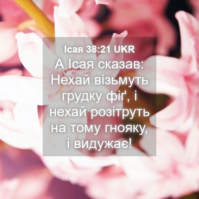 Picture 04 - Ісая 38:21 UKR - А Ісая сказав: Нехай - Bible Verse Picture